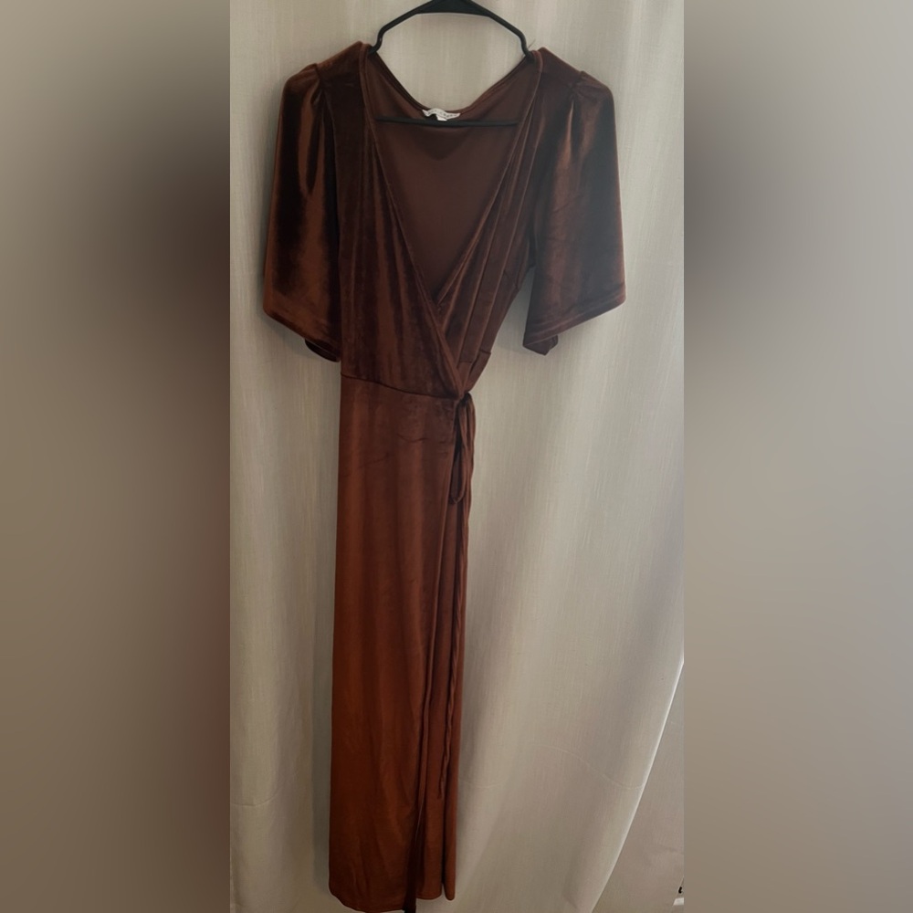 Velvet Wrap Dress
